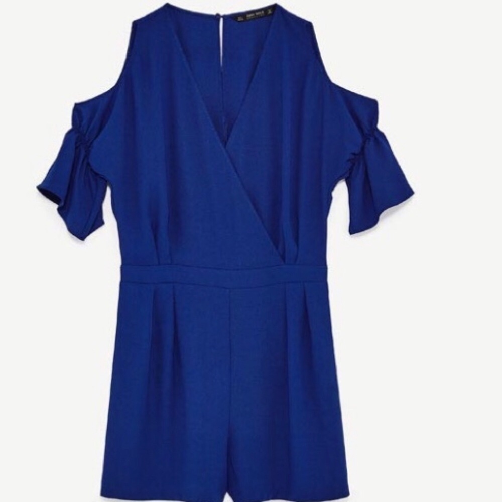 Zara cut out shoulder romper playsuit